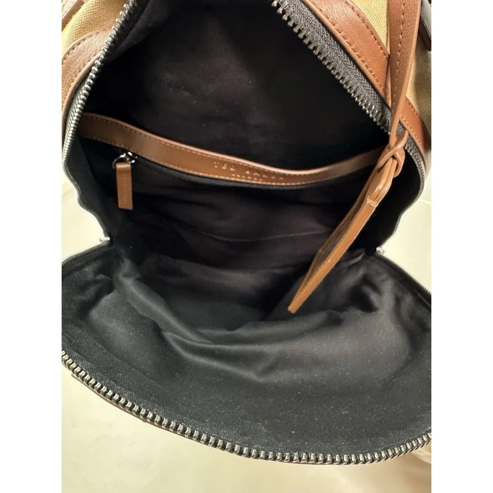 Ted Baker London $295 Xaden Cotton and Leather Backpack NWT